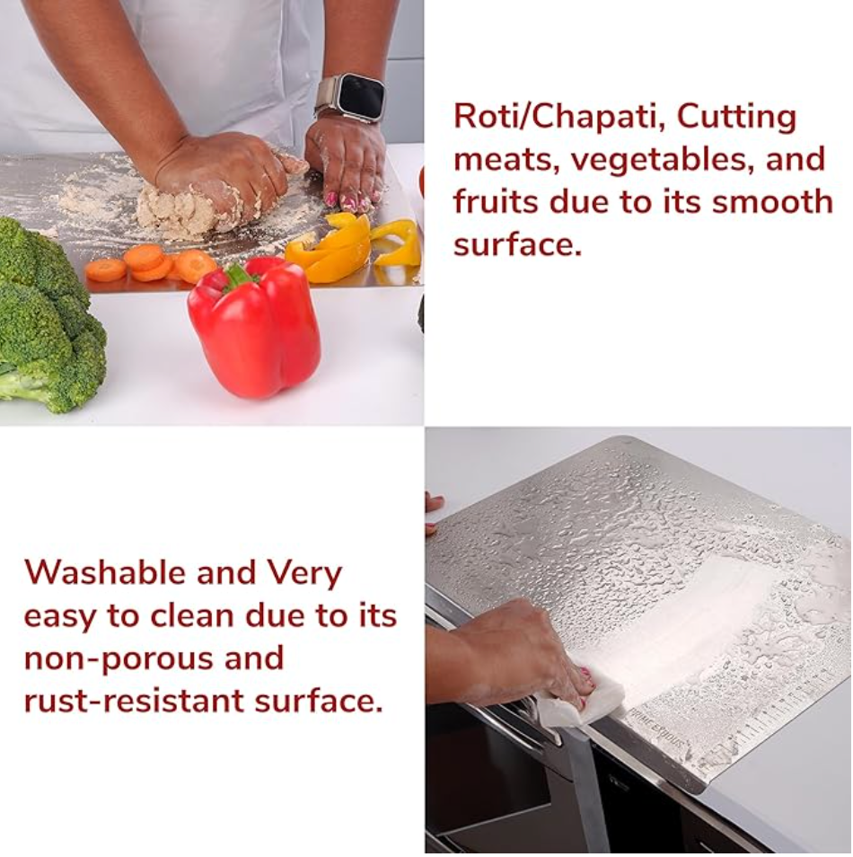 Stainless Steel Chopping Board (35x31cm)